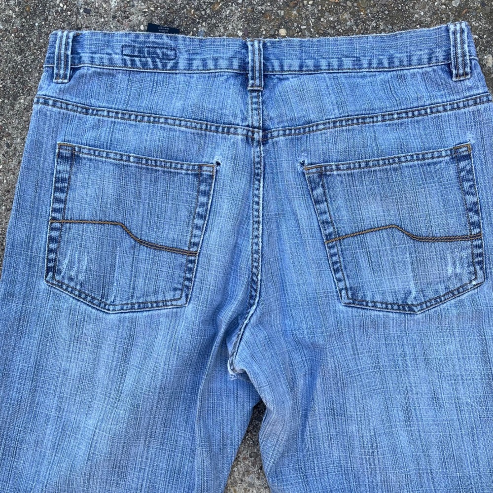 J. Ferrar Mens Light Wash Straight Leg Denim Jeans Blue Size 34 - Picture 3 of 8